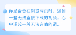 网页视频提取攻略：3步轻松搞定，实用工具列表大揭秘！