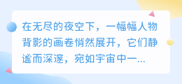 星空下的人物背影:无水印珍藏图片精选