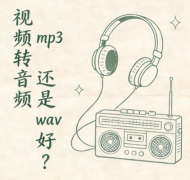 视频转音频 mp3 还是 wav 好？