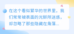 浮华背后：揭开社会现实的面纱