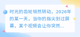 2026，让镜头替我们流泪：十句预言台词背后的情感风暴