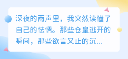 真心如刃：在勇敢与怯懦间照见自我