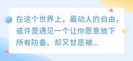 你是我的羽翼，也是我的归巢