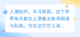 山海皆可平，唯你值得我奔赴