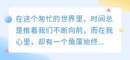 你是我最想停驻的时光