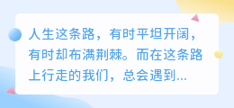 苦尽甘来，唯你值得我穿越所有荆棘