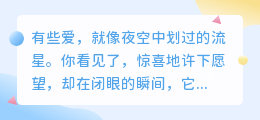 流星般的爱：许愿之后，只剩夜空